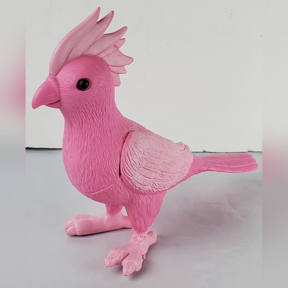 Ankyo Toys Pink 6" Cockatoo Parakeet Bird Figure Toy